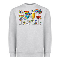 Heather Grey pride lgbtq wine cups and glasses Heavyweight Sweatshirt - texasbilliewilder
