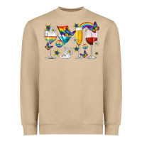 Mushroom pride lgbtq wine cups and glasses Heavyweight Sweatshirt - texasbilliewilder