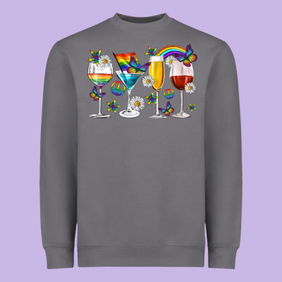 Heavyweight Sweatshirt pride lgbtq wine cups and glasses