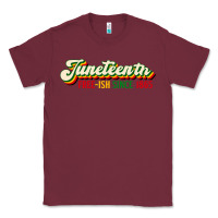 Burgundy juneteenth free ish since 1865 Classic Tee - HRA Design Shop