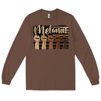 Chestnut melanin american flag Long Sleeve Tee - HRA Design Shop