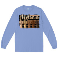 Colony Blue melanin american flag Long Sleeve Tee - HRA Design Shop