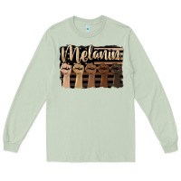 Matcha melanin american flag Long Sleeve Tee - HRA Design Shop