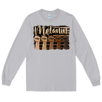 Moon Dust melanin american flag Long Sleeve Tee - HRA Design Shop