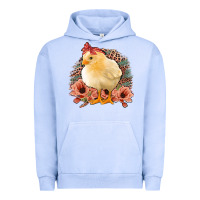 Pigment Grape Ice Chick with Flowers Leopard Background Urban Hoodie - Bettercallsaul