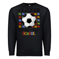 Black i kicked 100 days of school Premium Sweatshirt - MaliasSmallBusiness