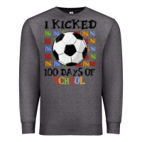 Charcoal Heather i kicked 100 days of school Premium Sweatshirt - MaliasSmallBusiness