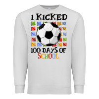 Dove Grey i kicked 100 days of school Premium Sweatshirt - MaliasSmallBusiness