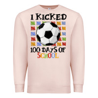 Pale Pink i kicked 100 days of school Premium Sweatshirt - MaliasSmallBusiness