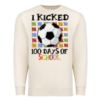 Sandshell i kicked 100 days of school Premium Sweatshirt - MaliasSmallBusiness