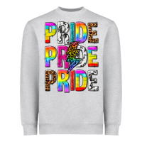 Heather Grey pride pride pride Heavyweight Sweatshirt - texasbilliewilder