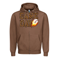 Chestnut game day baseball Zipper Hoodie - JahusDesignShop