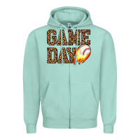 Seafoam game day baseball Zipper Hoodie - JahusDesignShop