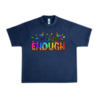 Navy you are enough Urban Heavy Tee - Zillion Design Studio