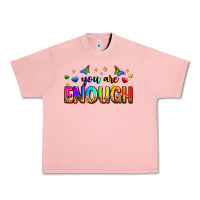 Salmon you are enough Urban Heavy Tee - Zillion Design Studio