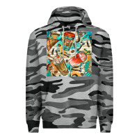 Slate Camo western indian coffee cups with aztec seamless pattern bbs Premium Hoodie - BundleAndBundleShop