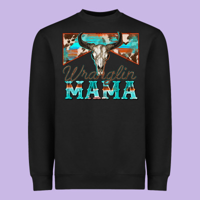 Heavyweight Sweatshirt wranglin mama