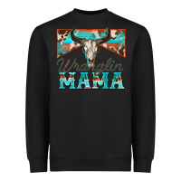 Black wranglin mama Heavyweight Sweatshirt - Zillion Design Studio