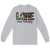 Moon Dust love our troops Long Sleeve Tee - CowhideDigitalArt