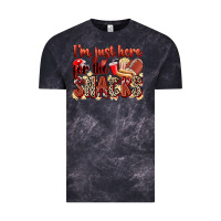 Cloud Black i'm just here for the snacks american football Vintage Tee - Zillion Design Studio