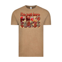 Vintage Coffee i'm just here for the snacks american football Vintage Tee - Zillion Design Studio