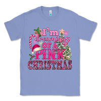 Colony Blue I Am Dreaming Of A Pink Christmas Classic Tee - FaDigitalArtStudio