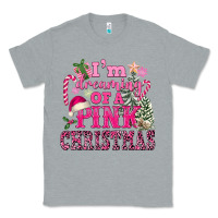 Heather Grey I Am Dreaming Of A Pink Christmas Classic Tee - FaDigitalArtStudio