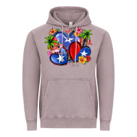 Vintage Zinc puerto rico hearts Vintage Hoodie - Zillion Design Studio