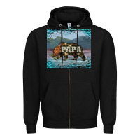 Black papa bear tumbler Zipper Hoodie - Artiststas