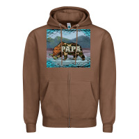 Chestnut papa bear tumbler Zipper Hoodie - Artiststas