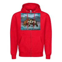 Red papa bear tumbler Zipper Hoodie - Artiststas