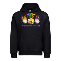 Black happy mardi gras y'all gnomes Urban Hoodie - RanaPortraitStore