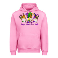Fuchsia Pink happy mardi gras y'all gnomes Urban Hoodie - RanaPortraitStore