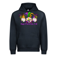 Navy happy mardi gras y'all gnomes Urban Hoodie - RanaPortraitStore