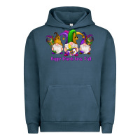 Pigment Midnight Navy happy mardi gras y'all gnomes Urban Hoodie - RanaPortraitStore