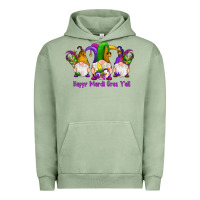 Pigment Oil Green happy mardi gras y'all gnomes Urban Hoodie - RanaPortraitStore