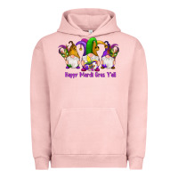 Pigment Salmon happy mardi gras y'all gnomes Urban Hoodie - RanaPortraitStore