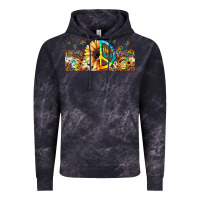 Cloud Black hippie soul leopard sunflower Vintage Hoodie - JahusDesignShop