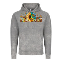 Cloud Rock hippie soul leopard sunflower Vintage Hoodie - JahusDesignShop