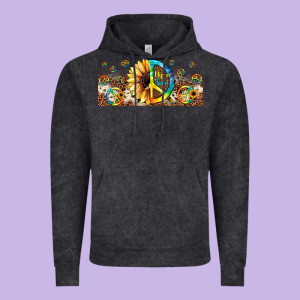 Hippie Soul Leopard Sunflower Vintage Hoodie Designed By Jahusdesignshop