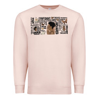 Pale Pink black woman confident Premium Sweatshirt - MaliasSmallBusiness