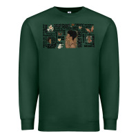Sports Green black woman confident Premium Sweatshirt - MaliasSmallBusiness