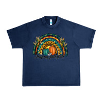 Navy happy fall y'all rainbow Urban Heavy Tee - RanaPortraitStore