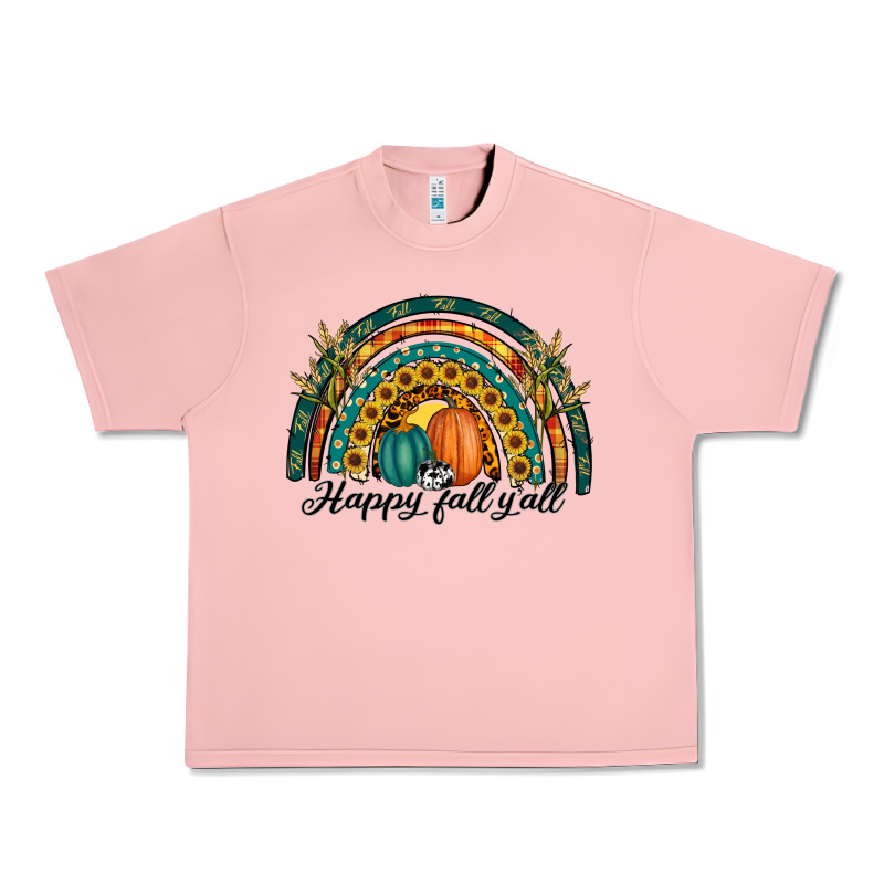 Happy Fall Y'all Rainbow Urban Heavy Tee by RanaPortraitStore | Teevron