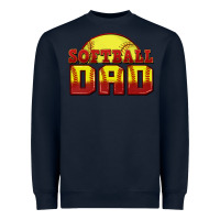 Navy softball dad Heavyweight Sweatshirt - Zillion Design Studio