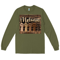 Army Green melanin American flag Long Sleeve Tee - HRA Design Shop