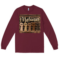 Burgundy melanin American flag Long Sleeve Tee - HRA Design Shop