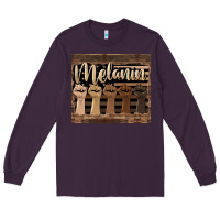 Plum melanin American flag Long Sleeve Tee - HRA Design Shop