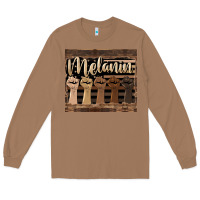 Toasted Coconut melanin American flag Long Sleeve Tee - HRA Design Shop