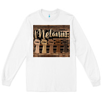 White melanin American flag Long Sleeve Tee - HRA Design Shop
